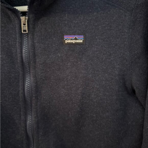 Patagonia Ladies Dark Blue Better Sweater zip up jacket XL two pockets inside - Picture 2 of 7